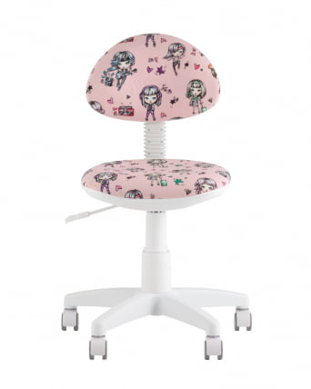 Кресло компьютерное детское УМКА Girls пластик белый_1