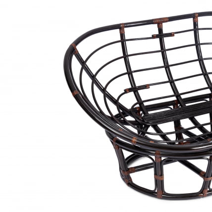 Диван MAMASAN/МАМАСАН 23/02 W /с подушкой/ подушка 182х119 см, 169х102х80 см, Antique brown (античный черно-коричневый), флок, олива, 23_6