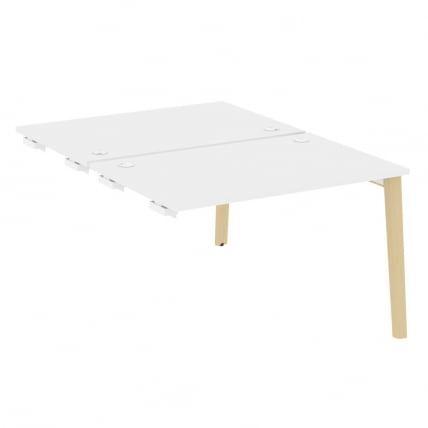 Стол-приставка двойной к опорным элементам ONIX WOOD OW.D.SPR-2.8 Белый Бриллиант/Светлый_0
