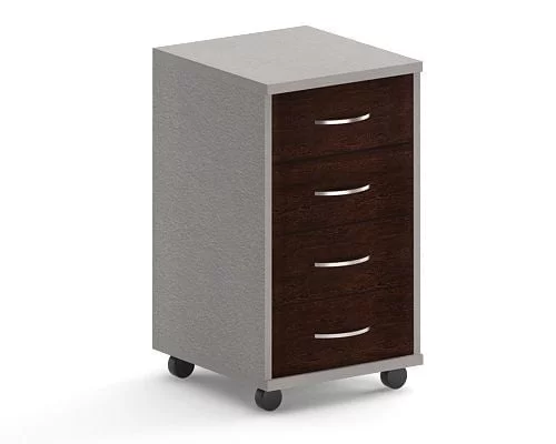 Тумба подкатная ТМ-4 Венге/металлик_0