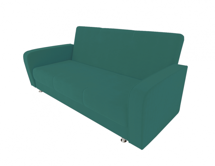 Диван Кристина (Большой диван) (Berhouse) Цвет фасада: Азур Велюто 44; Тип: Прямой; Материал фасада: Металл/Велюр_0