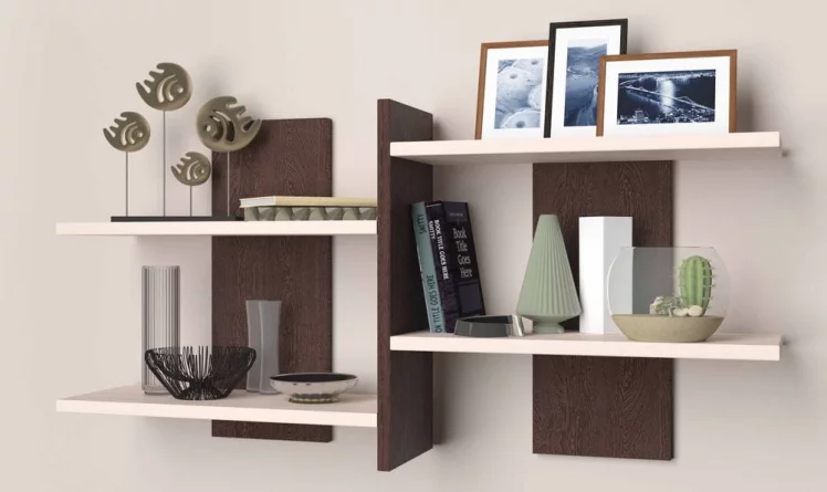 Полка навесная П23 Дуб выбеленный Венге_0