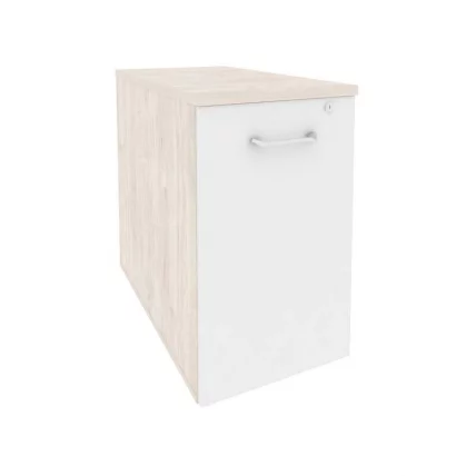 Тумба низкая выдвижная приставная / опорная ONIX O.VTPO-1.8 Денвер Светлый/Белый_0