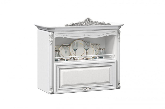 Шкаф кухонный 300 высокийШкаф для вытяжки Италия ЛД 275.980.000 Белый Дуб светлый_0