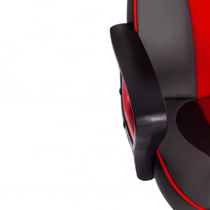 Кресло RACER кож/зам/ткань, металлик/красный, 36/08_10