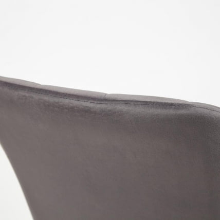 Кресло BEATA (mod. 8266) металл/ткань, 56х60х82 см, серый (G-062-40)/черный_6