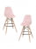 Стул барный DOBRIN DSW BAR (ножки светлый бук, цвет сиденья светло-розовый (PK-02)) 2 шт_3636938