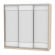 Шкаф-купе B-230х235х60-3(ДСС-Белый-D8D8D8)_356502