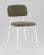 Стул Chao зеленый белые ножки_2718081
