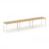 Стайл Проджект Рабочая станция односторонняя SN-59P.ORS-042 Тиквуд Светлый/Металл Белый/Белый Заглуш _3810474