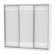 Шкаф-купе B-230х235х60-1(Белый-D10D10D10)_356362