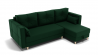 Диван Консул-2 ППУ угол левый/правый (ЗР) Цвет фасада: Зеленый; Тип: Левый/правый; Материал фасада: Металл/Велюр_820720