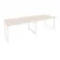Стол переговорный (2 столешницы) ONIX O.MO-PRG-2.3 Денвер Светлый/Белый_242412
