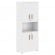 Шкаф с 2-мя комплектами глухих малых дверей Forta FHC 80.4(Z) Белый премиум_289431