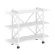 Стеллаж на колесных опорах - 3 полки LOFT  VR.L-MST.K-3.8V Металл белый Белый Бриллиант_227356