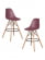 Стул барный DOBRIN DSW BAR (ножки светлый бук, цвет пыльная роза (NX-P-11)) 2 шт_3636928