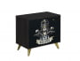 Комод Фьюжн КМ-002 АРТ Угольный камень/BIKER CAT_363766