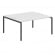 Стол двойной XTEN-S XWST 1614 Белый/антрацит_424015
