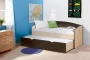 Кровать детская выдвижная Ясень шимо темный_201642