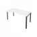 Стол письменный METAL SYSTEM Б.СА-1 Л Белый/Антрацит_237399