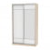 Шкаф-купе B-230х135х60-3(ДСС-Белый-D7D8)_355449