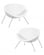 Кресло дизайнерское DOBRIN EMILY (белый винил YP17, хромированная сталь) 2 шт_3636865