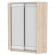 Шкаф-купе YA-198х1250-1(ДСС-Белый-D2D2)_357392