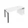 Рабочая станция с опорной тумбой Metal System Б.РС-СТП -1.3 Белый/Антрацит_239414