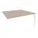 Стол-приставка двойной на П-образном м/к к опорным элем. ONIX O.MP-D.SPR-4.7 Дуб Аттик/Белый_240985