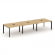 Стайл Проджект Стол переговорный SN-59P.SPRG-053 Тиквуд Светлый/Металл Черный 4140*1180*750 _3858900