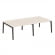 Оникс Вуд Рабочая станция OW.D.RS-4.3.7 Денвер Светлый/Дуб Темный/Металл Антрацит 2760*1475*750 _4464091