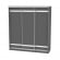 Шкаф-купе B-230х200х60-2(Графит-D9D9D9)_362396