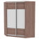 Шкаф-купе YA-198х1400-568-4(ЯШТ-D3D3)_344427
