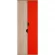 Шкаф для одежды и белья Автобус 4 Дуб Сонома/Красный (молодежная)_68460