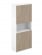 Шкаф высокий с нишей Sigma SG.841.WH.OD.OD Белый Дуб темный_730353