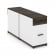 Тумба двухсторонняя опорная приставная с ящиком и распашным фасадом CONCEPT CN.DTGO-005 B/W Дуб Мали Белый бриллиант Черный_1024376