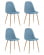 Комплект из четырех стульев Валенсия SN голубой 4 шт_1184522