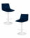 Стул барный DOBRIN TAILOR WHITE (синий велюр (MJ9-117)) 2 шт_3636582