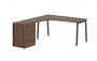 Стол эргономичный с тумбой (левый) EDIS ELCET 1518 L Дуб Денвер темный Мокко_3640645