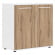Шкаф с глухими малыми дверьми EDIS ELCS 85.1 Дуб Денвер светлый Белый Белый_3653826