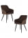 Стул обеденный DOBRIN ROBERT (черные матовые ножки, велюр V108-76 Горький шоколад) 2 шт_3636777