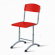 Стул ученический регулируемый ФГК (рост 3-5) 390х487 мм ЛДСП Красный RAL 3028/Металл Серый_3680303
