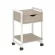 Тумба на колесных опорах с ящиком и полкой LOFT VR.L-T1.K Металл белый Дуб Аттик_226936