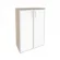Шкаф средний широкий ONIX O.ST-2.4R white Дуб Аттик_243036