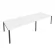 Переговорный стол (2 столешницы) Metal System Б.ПРГ-2.5 Белый/Антрацит_243426