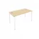 Стол письменный METAL SYSTEM Б.СП-3 Акация/Белый_237358