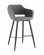 Стул барный Саймон Б велюр Темно-серый_267777