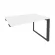 Стол-приставка на О-образном м/к к опорным элементам ONIX O.MO-SPR-2.8 Белый Бриллиант/Антрацит_242249