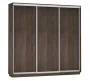 Шкаф-купе трехдверный Экспресс Трио Элемент 2400х2200h Дуб венге_188720