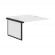 Стол промежуточный для рабочей станции XTEN-QP XQPIWST 1214 Белый Антрацит_1789005